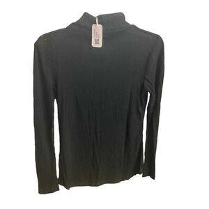 ORIGINAL USA B2B WOMEN’’S Fashion  Long Sleeve Turtleneck Top Black New With Tag
